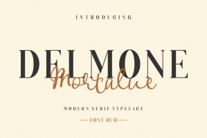 Delmone & Mortalue Duo Font