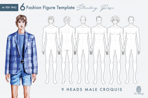 Male Standing Pose Croquis Bundle