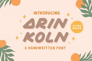 Arin Koln - Handwritten Font