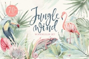 Jungle Wind Watercolor Set