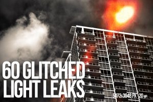 60 Glitched Light Leaks