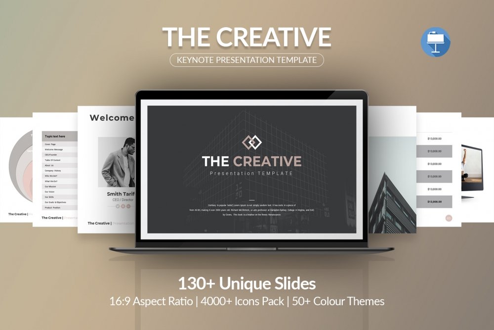 The Creative Keynote Presentation Template - Design Cuts