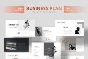 Minimal Business Plan Google Slides