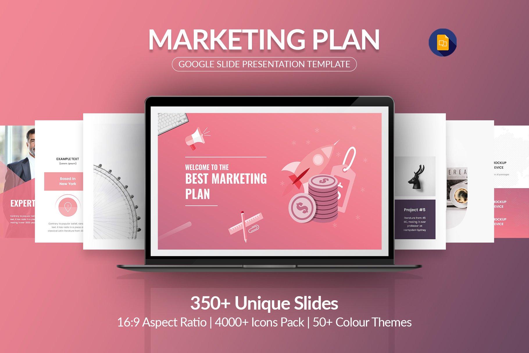 Best Marketing Plan Google Slide Template - Design Cuts