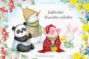 Watercolor Characters Collection