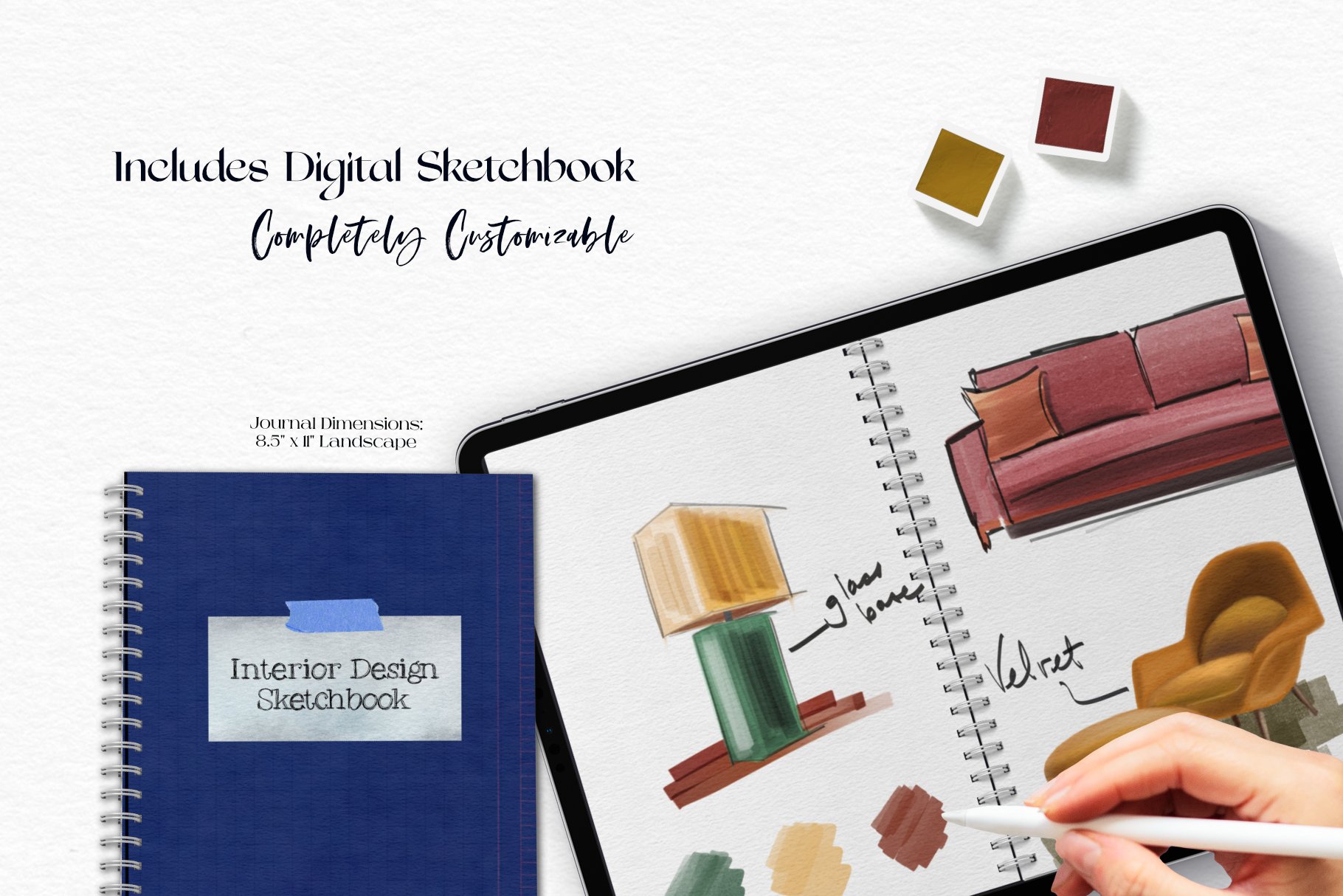 Interior Design Marker Sketchbook Kit - Design Cuts