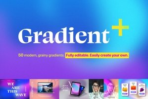 Gradient Plus: 50 Editable Textures