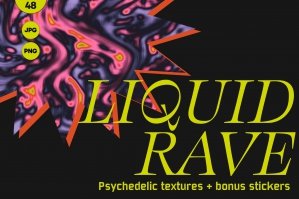 Liquid Rave Abstract Texture Set