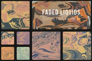 Abstract Faded Liquid Textures