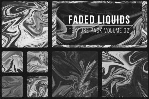 Abstract Faded Liquid Textures V2