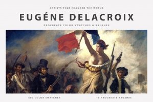 Eugène Delacroix's Procreate Brushes & Color Swatches