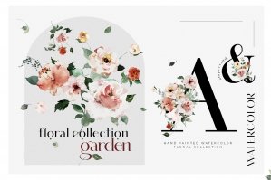 Watercolor Floral Collection Summer Autumn Fall Clipart