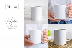 Coffee Mug Mockup Bundle For Mug Design Presentation