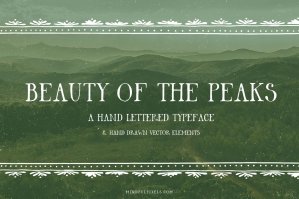 Beauty Of The Peaks Font
