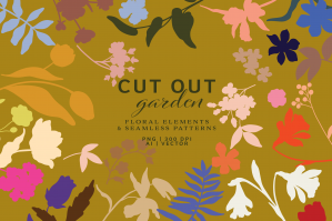 Cut-out Garden: Clipart & Patterns