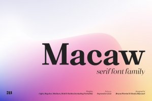Macaw - Serif Typeface