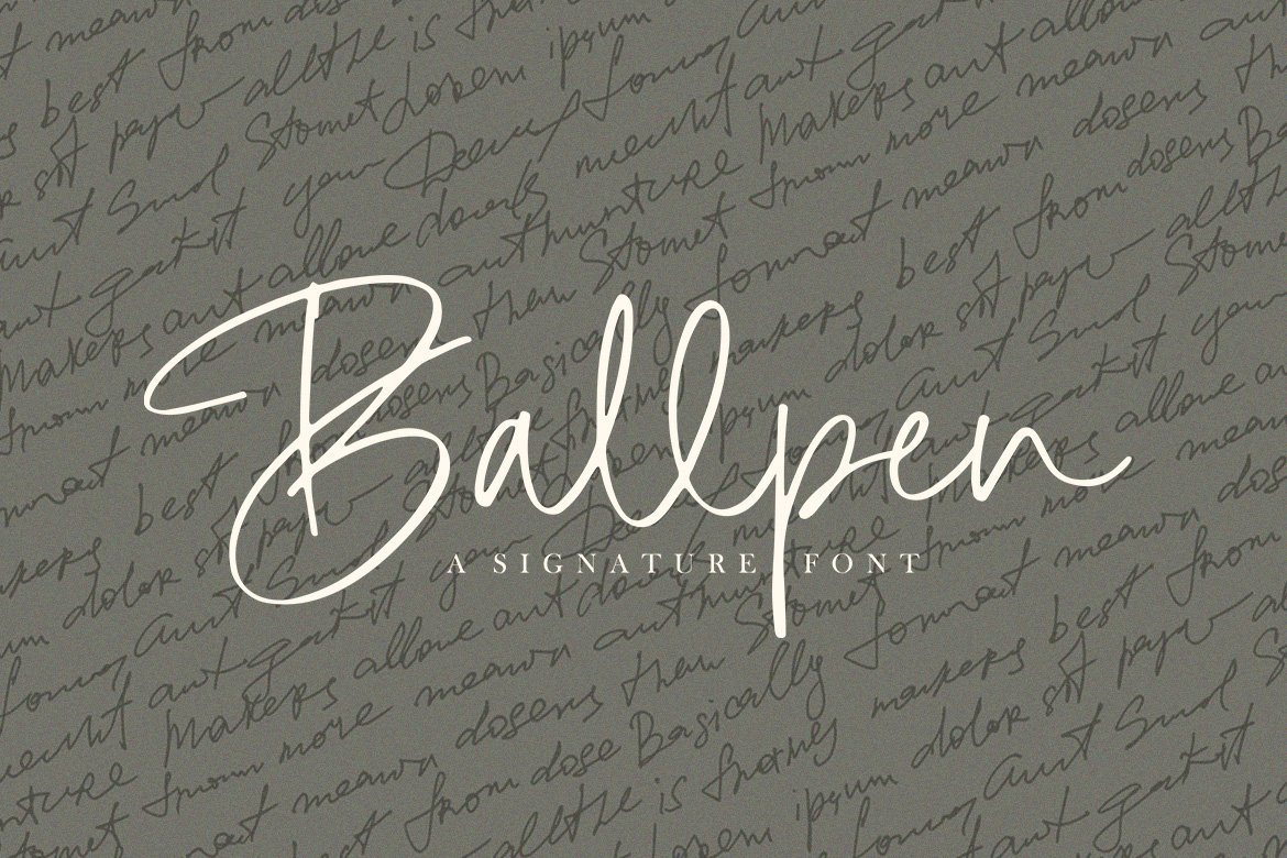 Ballpen - Signature Font