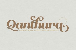 Qanthura | Elegant Bold Script