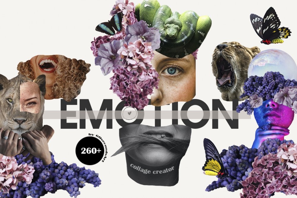 Emotion Collage Creator Cuts Out People Animals
