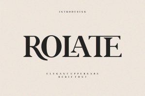 Rolate Ligature Serif Typeface