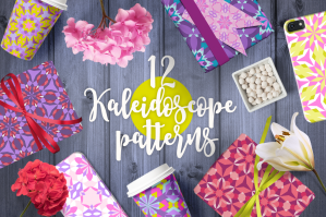 12 Kaleidoscope Seamless Patterns