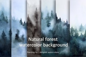Watercolor Background For Card Design
