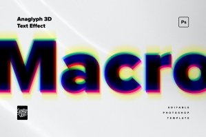 Anaglyph 3d Text Effects