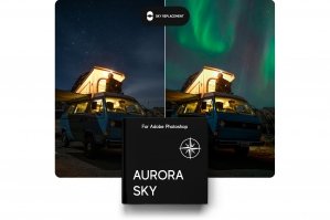 Aurora Borealis Sky Replacement Pack For Photoshop 2021 And Late
