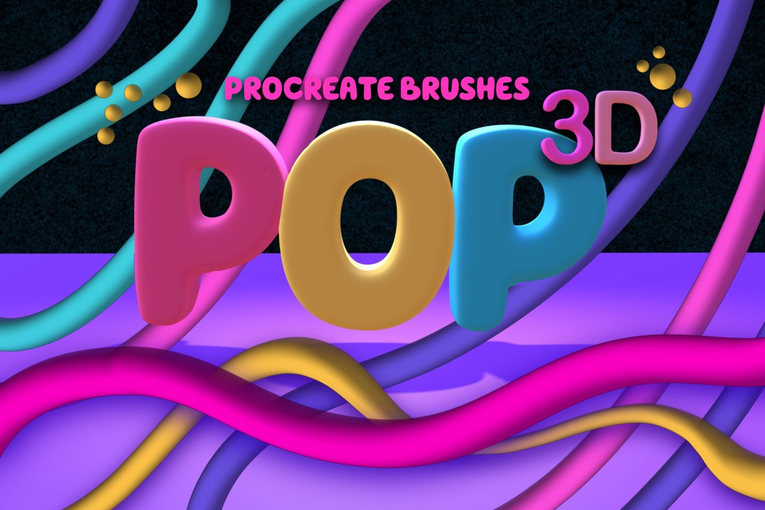 Pop 3D Procreate Brushes