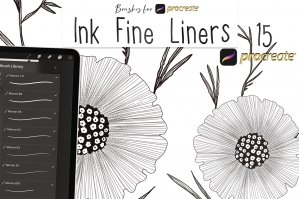 Ink Fine Liners Brushes For Procreate