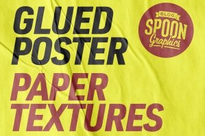 Glued Poster Paper Textures