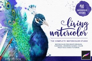 Living Watercolor – The Complete Watercolor Studio For Procreate
