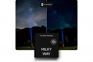 Milky Way Sky Replacement Pack For Photoshop 2021 And Late