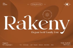 Rakeny - Serif Font Family