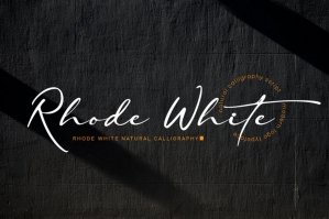 Rhode White - Natural Calligraphy Script
