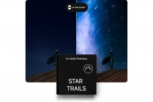 Star Trails Sky Replacement Pack For Photoshop 2021 And Late
