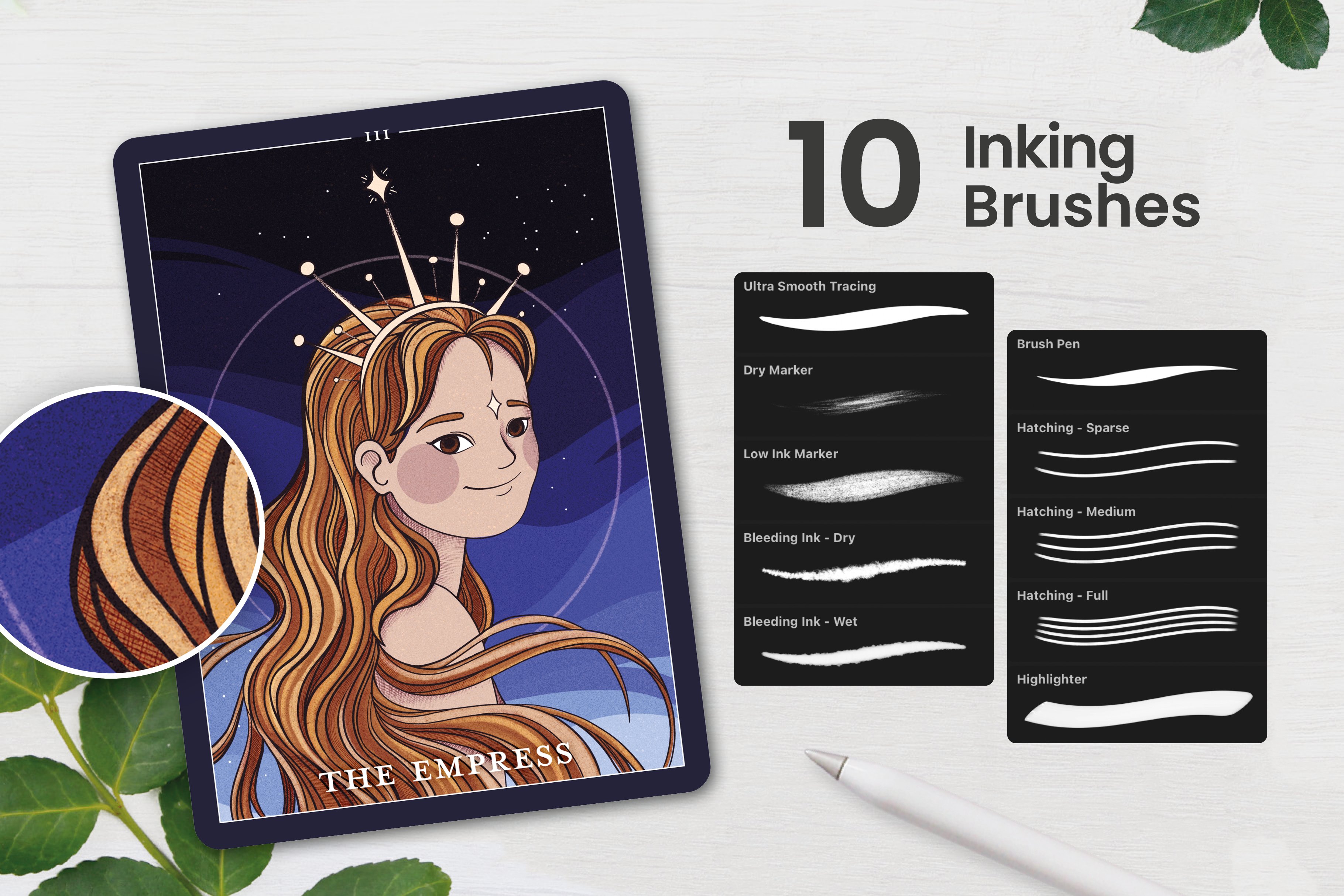 Inking – Stippling – Texture Bundle For Procreate