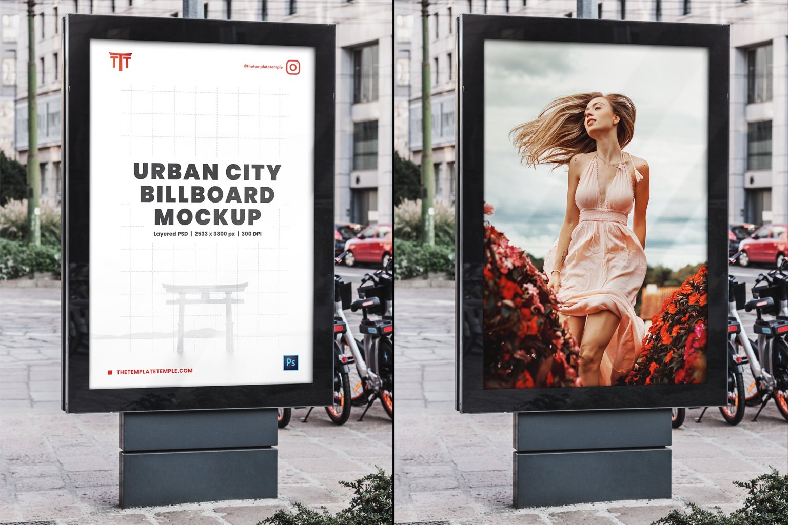 Urban City Billboard Mockups   Design Cuts