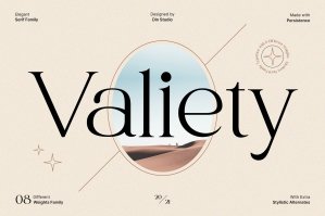 Valiety - Serif Font Family