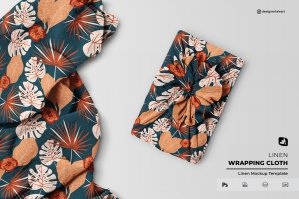 Linen Wrapping Cloth Mockup