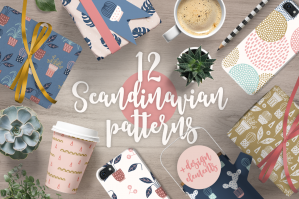 12 Scandinavian Seamless Patterns