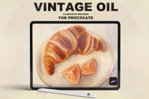 Vintage Oil Procreate Brushes For iPad