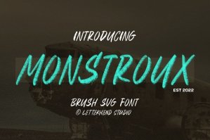 Monstroux - Brush Svg Font