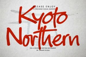 Kyoto Northern - Casual Marker Font