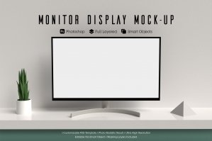 Monitor Display Mock-up 01