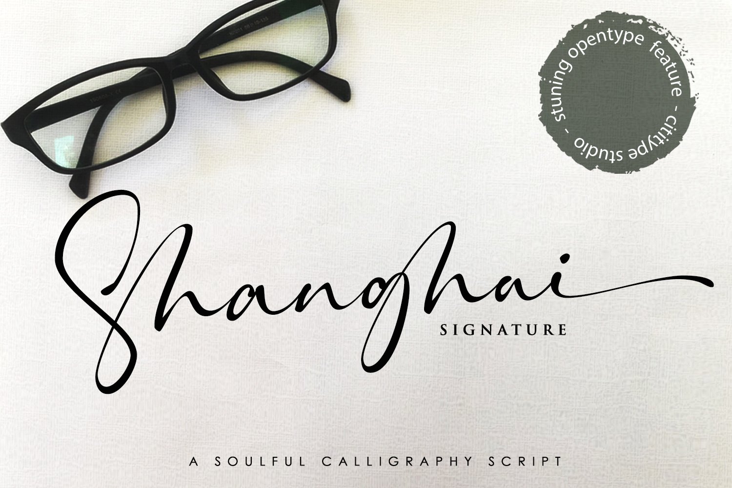 Shanghai Signature - Soulful Calligraphy Script