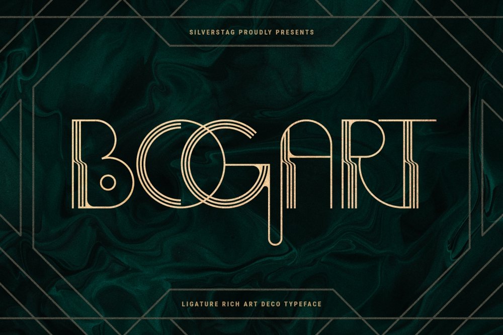 Bogart Deco – Ligature Rich Art Deco Typeface