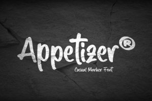 Appetizer - Casual Marker Font