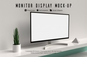 Monitor Display Mock-up 02