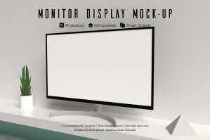 Monitor Display Mock-up 03